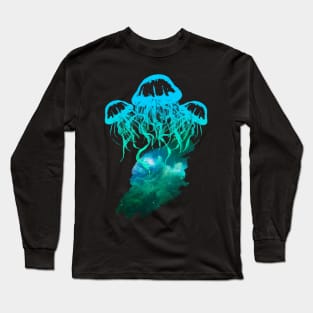 Fantasy Jellyfish - Green Long Sleeve T-Shirt